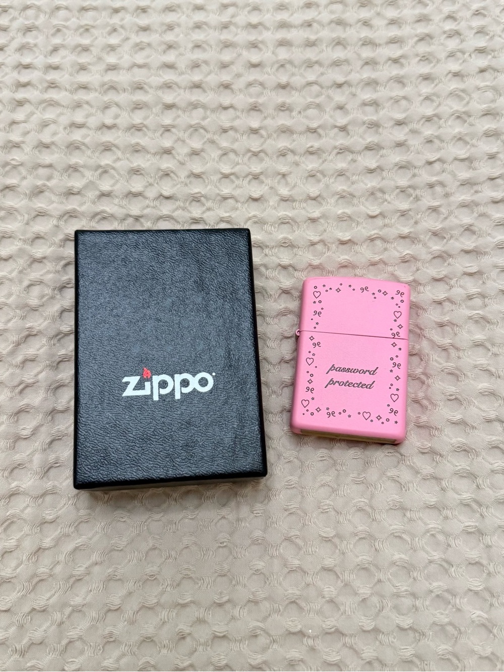 Sandy Liang Password Protected Zippo